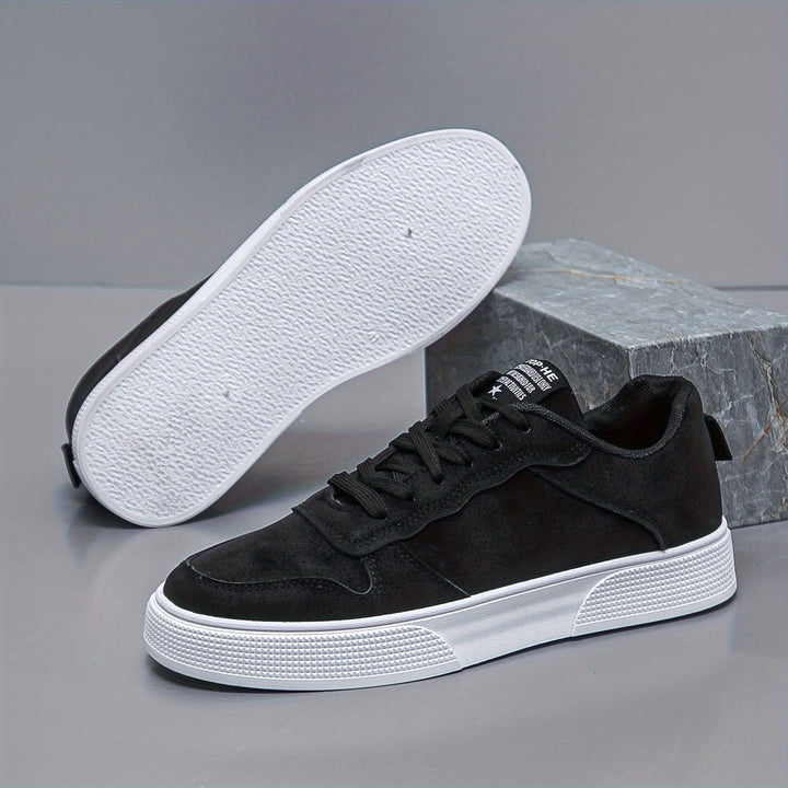 Baskets Basses pour Hommes en PU, Confortables Sneakers avec Semelle PVC et Doublure Douce - Style Décontracté 6