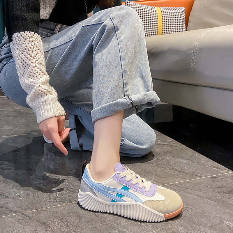 Baskets Confortables en Cuir Écologique – Semelle Antidérapante et Respirante 6