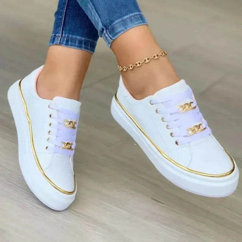 Baskets Femme Blanches Taille 38 Cuir Confortables 1