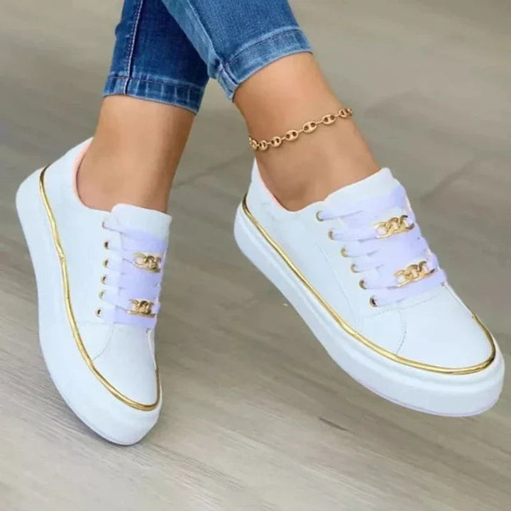 Baskets Femme Blanches Taille 38 Cuir Confortables 1