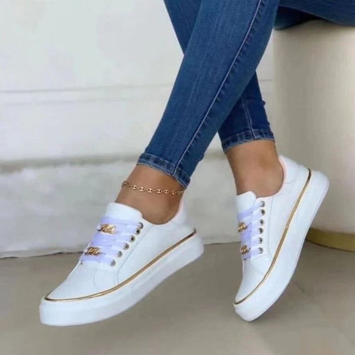 Baskets Femme Blanches Taille 38 Cuir Confortables 4