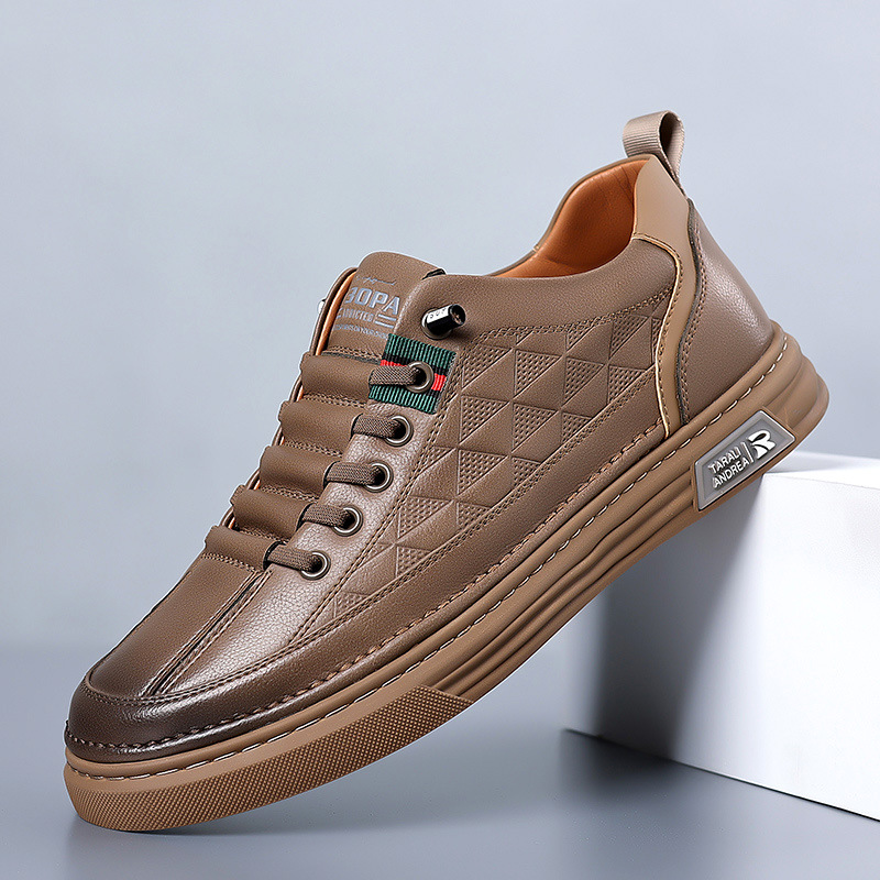 Baskets en Cuir pour Hommes – Sneakers Élégants et Confortables, Disponibles en Tailles 40 à 46 0