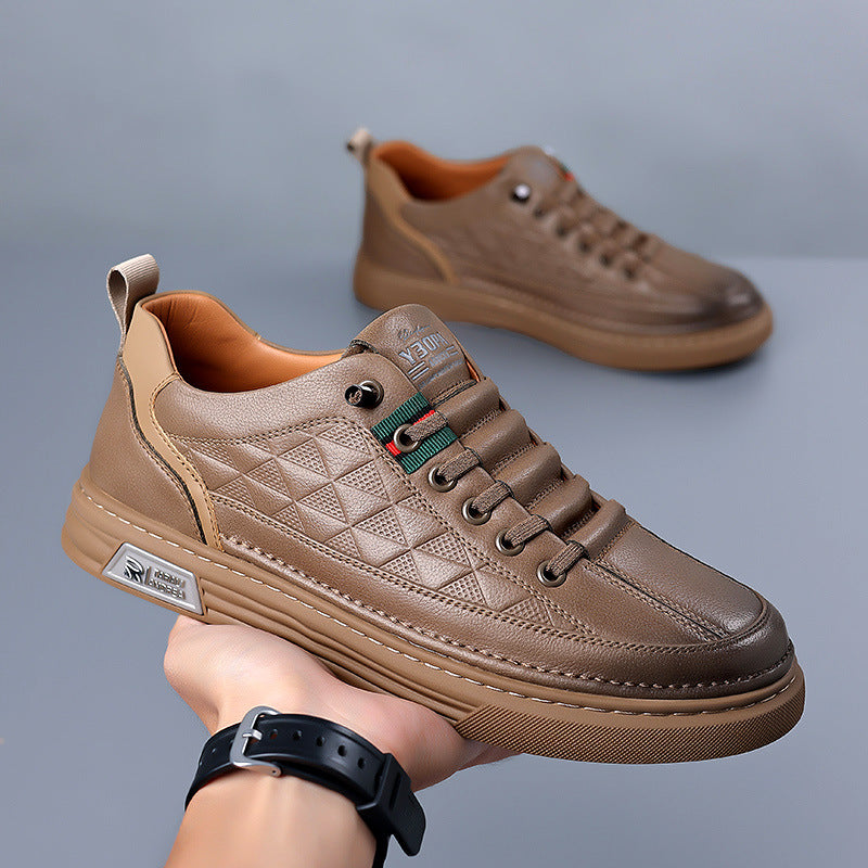 Baskets en Cuir pour Hommes – Sneakers Élégants et Confortables, Disponibles en Tailles 40 à 46 7