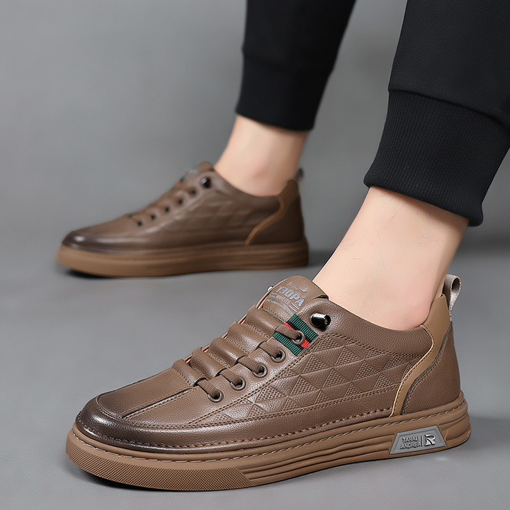 Baskets en Cuir pour Hommes – Sneakers Élégants et Confortables, Disponibles en Tailles 40 à 46 8