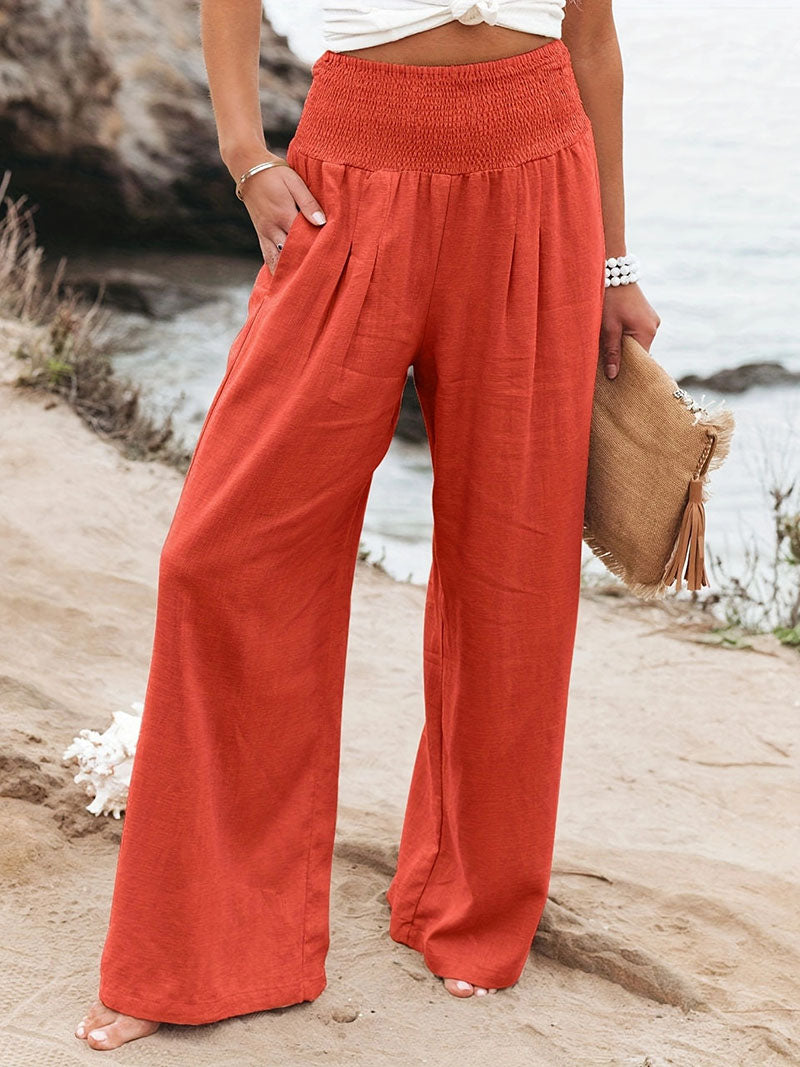 Pantalon Fluide Femme – Taille Haute et Chic