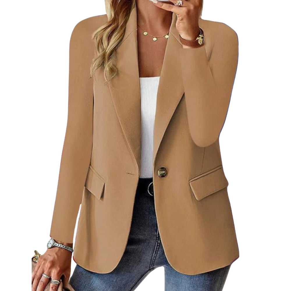 Blazer Femme Chic et Luxueux Noir avec Coupe Sur Mesure – Veste Blazer Élégante pour Toutes Occasions 1