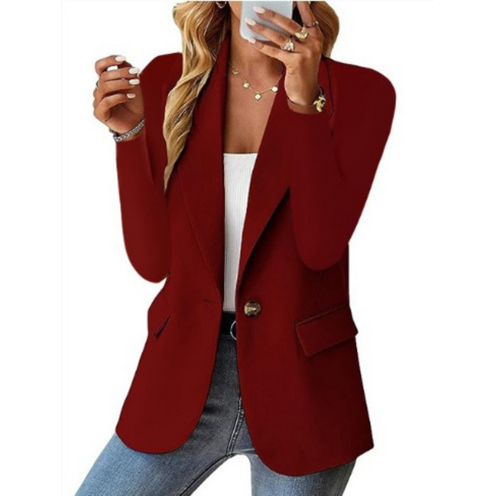 Blazer Femme Élégant en Tissu Premium – Coupe Flatteuse et Confortable, Blazer Noir ou Blanc, Taille S à 3XL 7