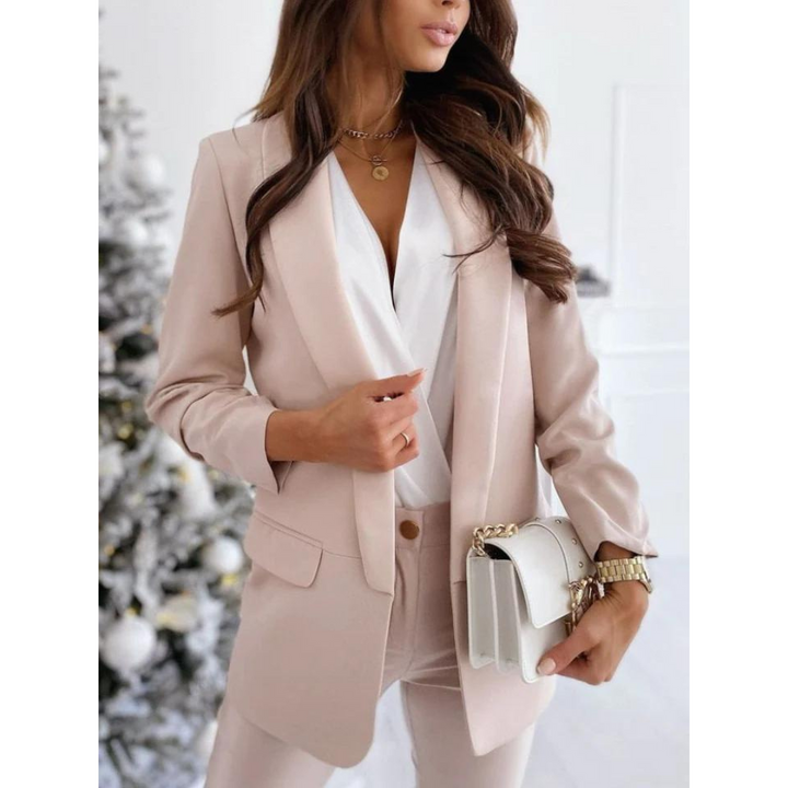 Blazer Long Femme Élégant Noir pour Bureau – Confort Optimal et Style Professionnel 6