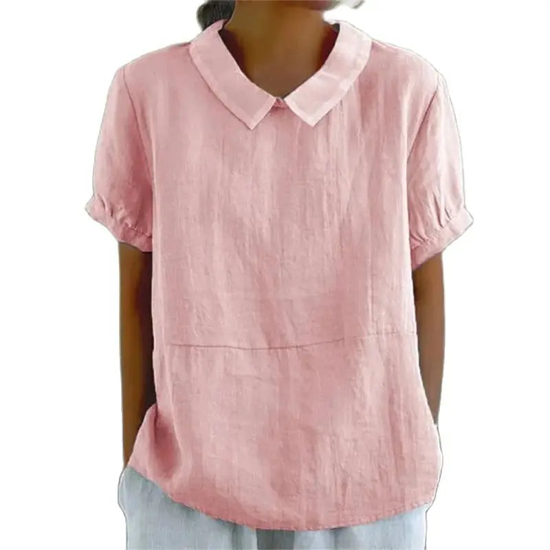 Blouse Douce et Confortable à Manches Courtes – Tissu Respirant et Élégant 1