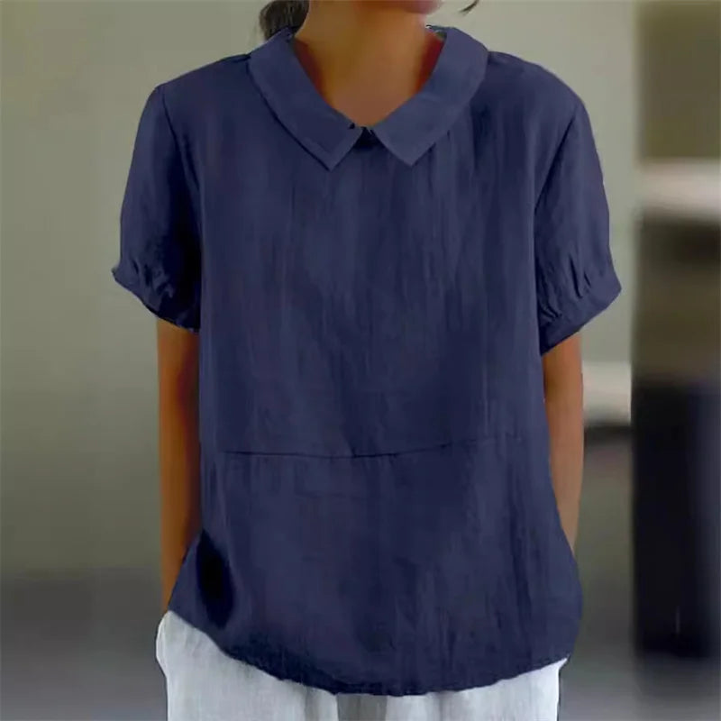 Blouse Douce et Confortable à Manches Courtes – Tissu Respirant et Élégant 4