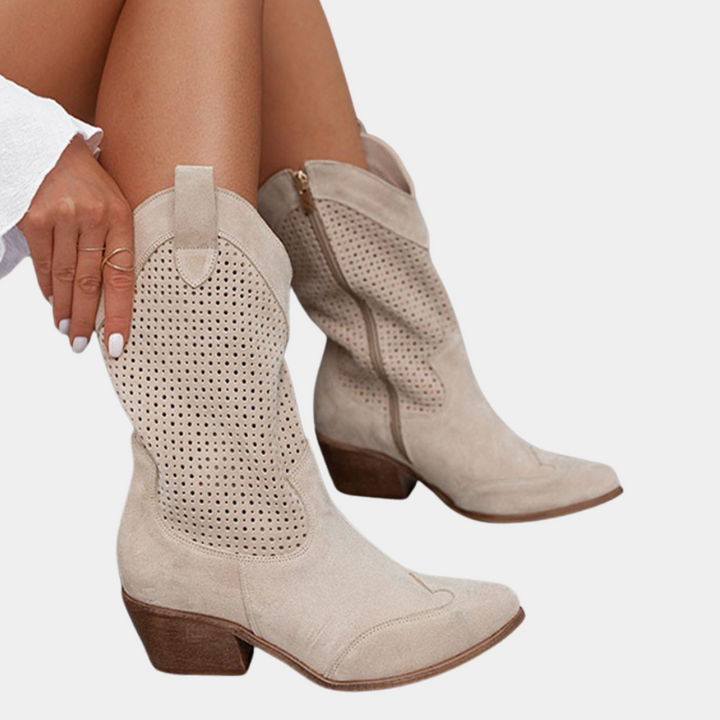 Bottes Noires Femme Orthopédiques Style Cowboy – Confort Optimal et Élégance pour Quotidien et Occasions Spéciales 3