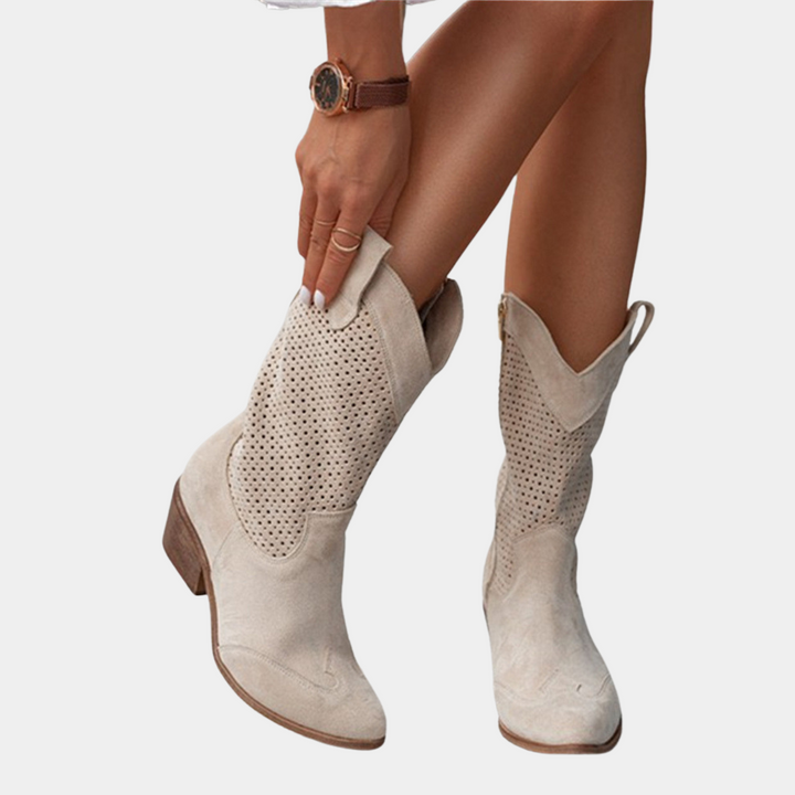Bottes Noires Femme Orthopédiques Style Cowboy – Confort Optimal et Élégance pour Quotidien et Occasions Spéciales 4