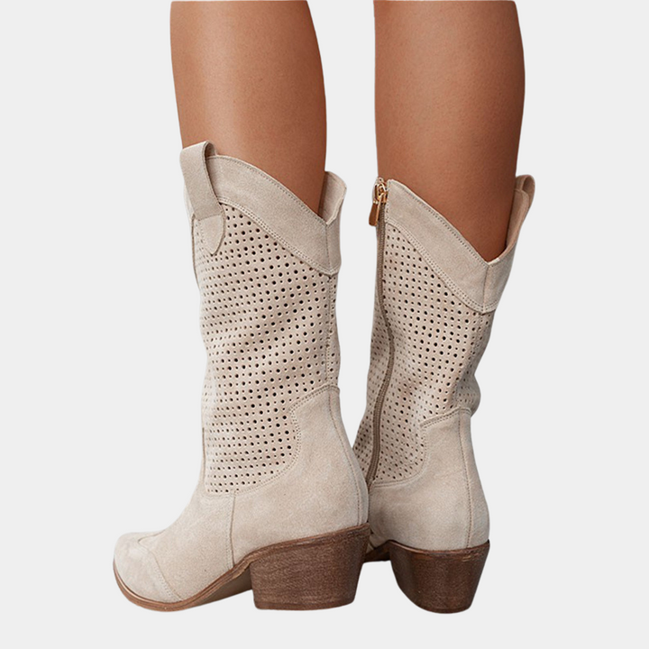 Bottes Noires Femme Orthopédiques Style Cowboy – Confort Optimal et Élégance pour Quotidien et Occasions Spéciales 5