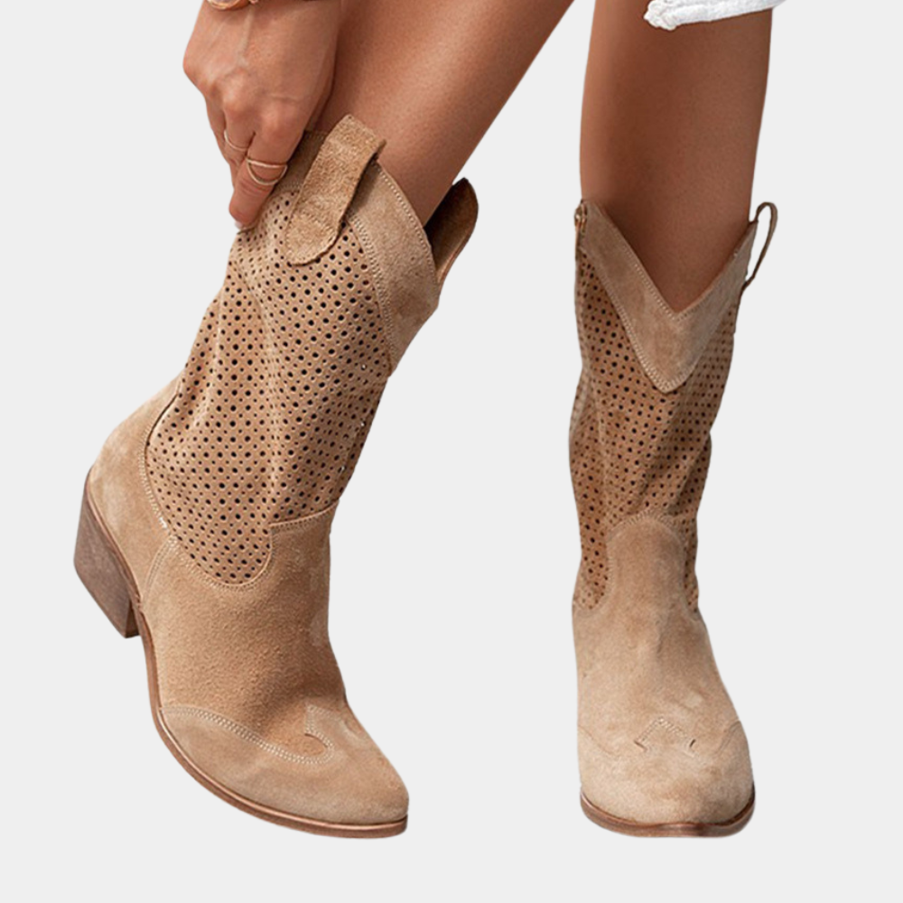 Bottes Noires Femme Orthopédiques Style Cowboy – Confort Optimal et Élégance pour Quotidien et Occasions Spéciales 7