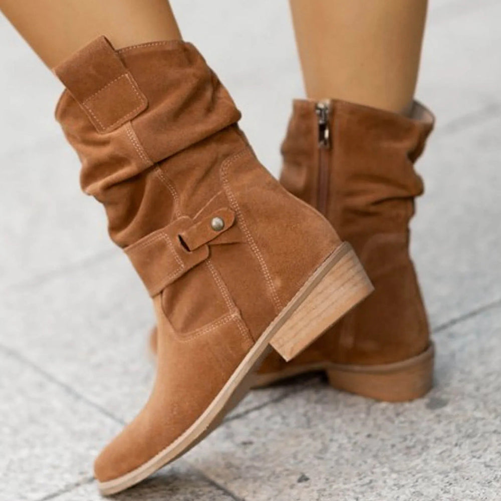 Bottes d'été en Suède pour Femmes - Confort Optimal et Design Élégant - Idéales pour un Usage Quotidien 1
