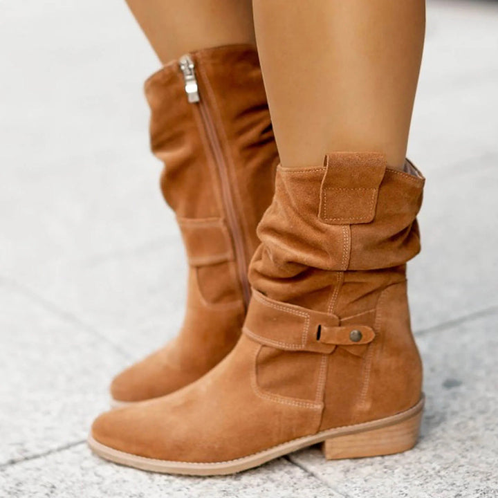 Bottes d'été en Suède pour Femmes - Confort Optimal et Design Élégant - Idéales pour un Usage Quotidien 2