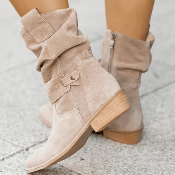 Bottes d'été en Suède pour Femmes - Confort Optimal et Design Élégant - Idéales pour un Usage Quotidien 3