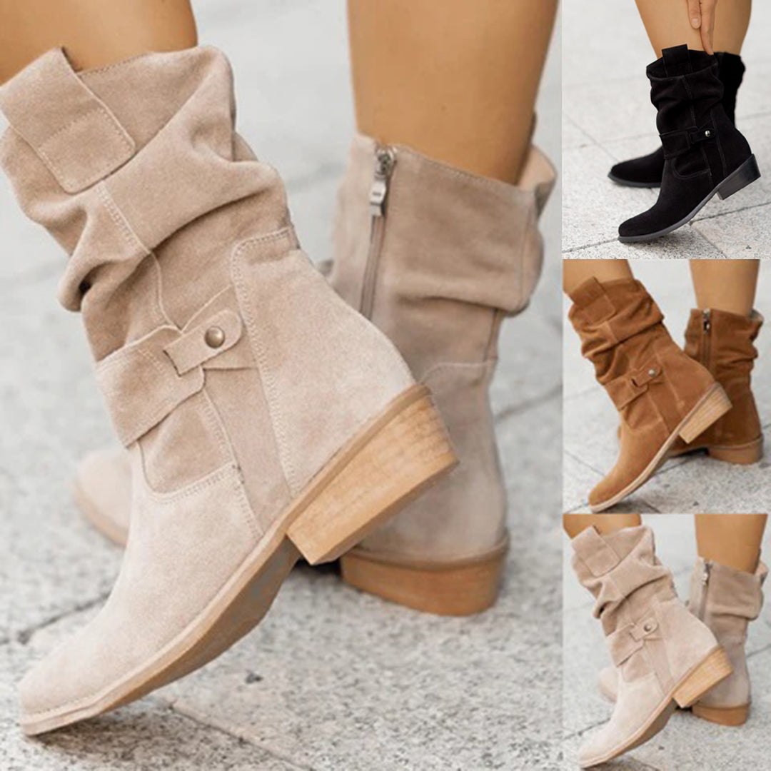 Bottes d'été en Suède pour Femmes - Confort Optimal et Design Élégant - Idéales pour un Usage Quotidien 5