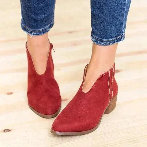 Bottines Élégantes Noires Femme avec Fermeture Éclair – Confortables et Pratiques pour Toutes Occasions 0
