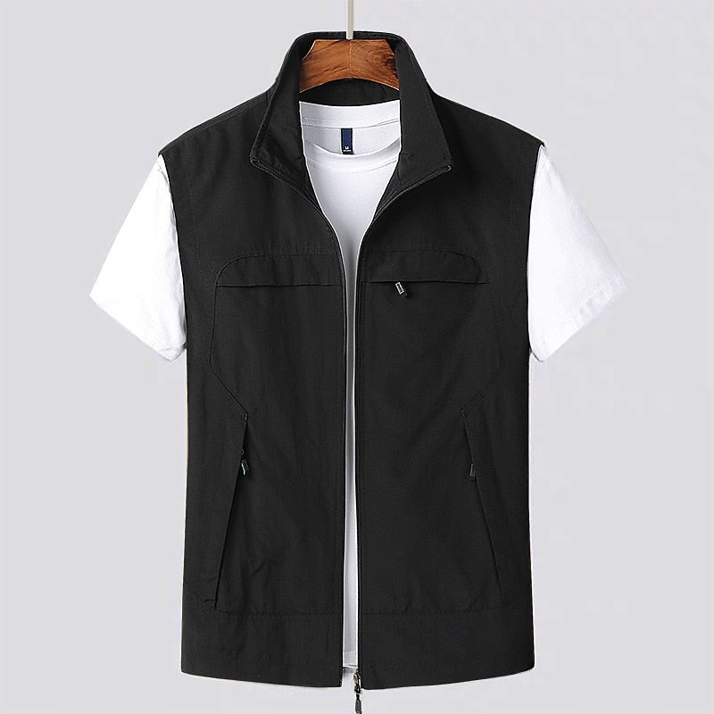 Cardigan Léger à Manches Courtes pour Homme – Tissu à Séchage Rapide et Respirant 3