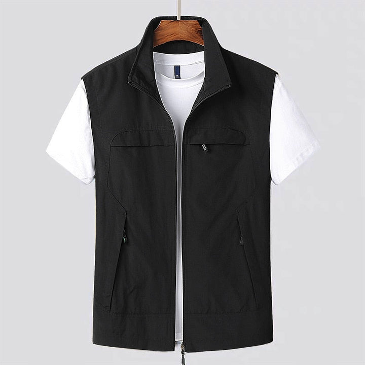 Cardigan Léger à Manches Courtes pour Homme – Tissu à Séchage Rapide et Respirant 3