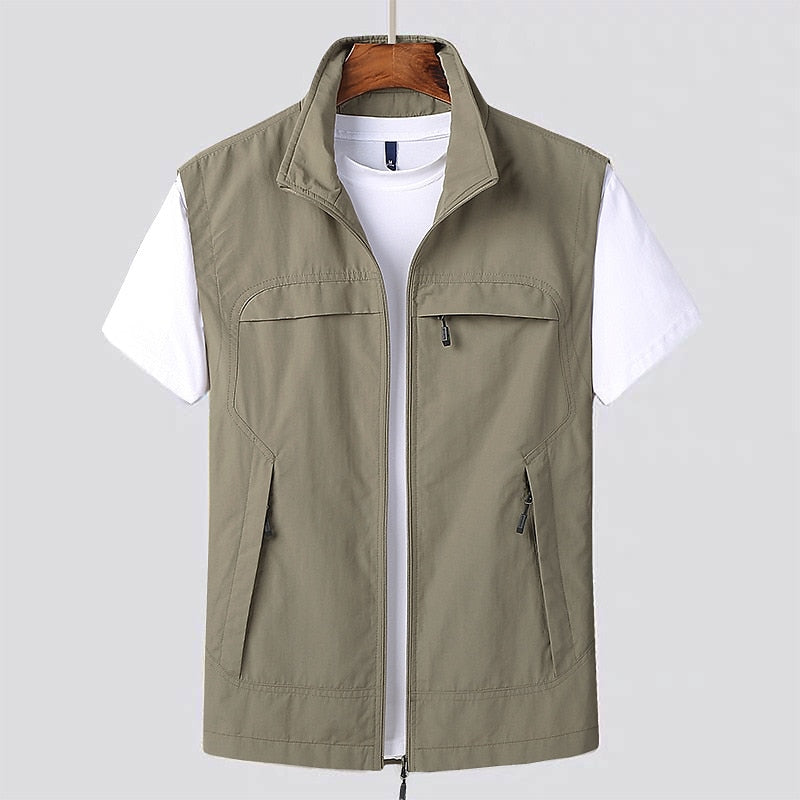 Cardigan Léger à Manches Courtes pour Homme – Tissu à Séchage Rapide et Respirant 5