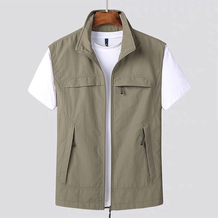 Cardigan Léger à Manches Courtes pour Homme – Tissu à Séchage Rapide et Respirant 5