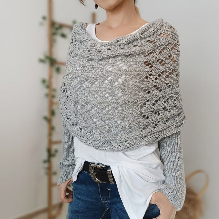 Châle Tricoté Boho Élégant et Confortable – Idéal pour Toutes les Saisons 0
