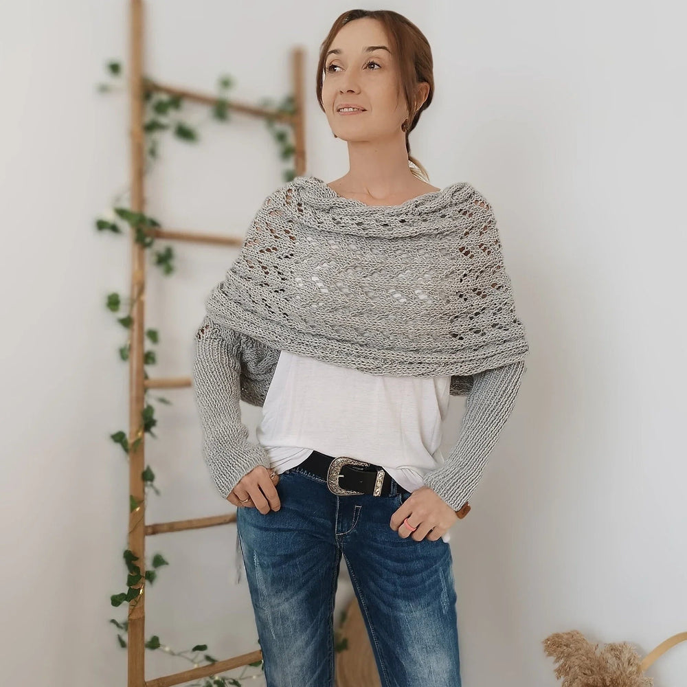 Châle Tricoté Boho Élégant et Confortable – Idéal pour Toutes les Saisons 1