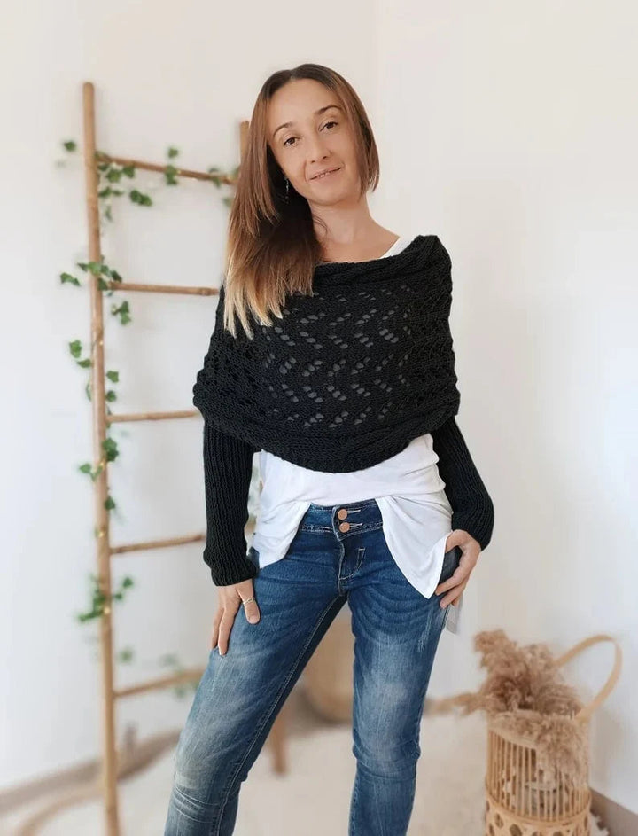 Châle Tricoté Boho Élégant et Confortable – Idéal pour Toutes les Saisons 11