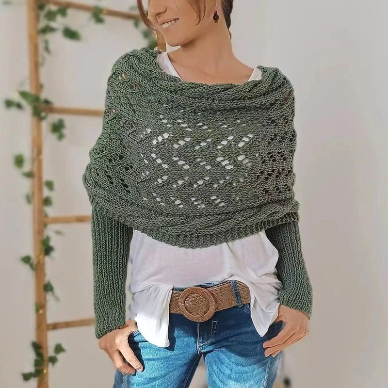 Châle Tricoté Boho Élégant et Confortable – Idéal pour Toutes les Saisons 9