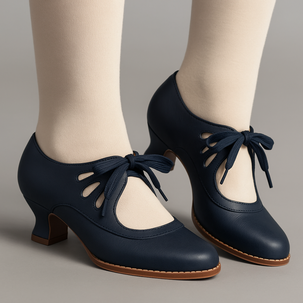 Chaussures Femme Orthopédiques à Talon Bas en Cuir – Confort Élégant, Disponibles en Noir, Beige, Marine, Tailles 36 à 42 3