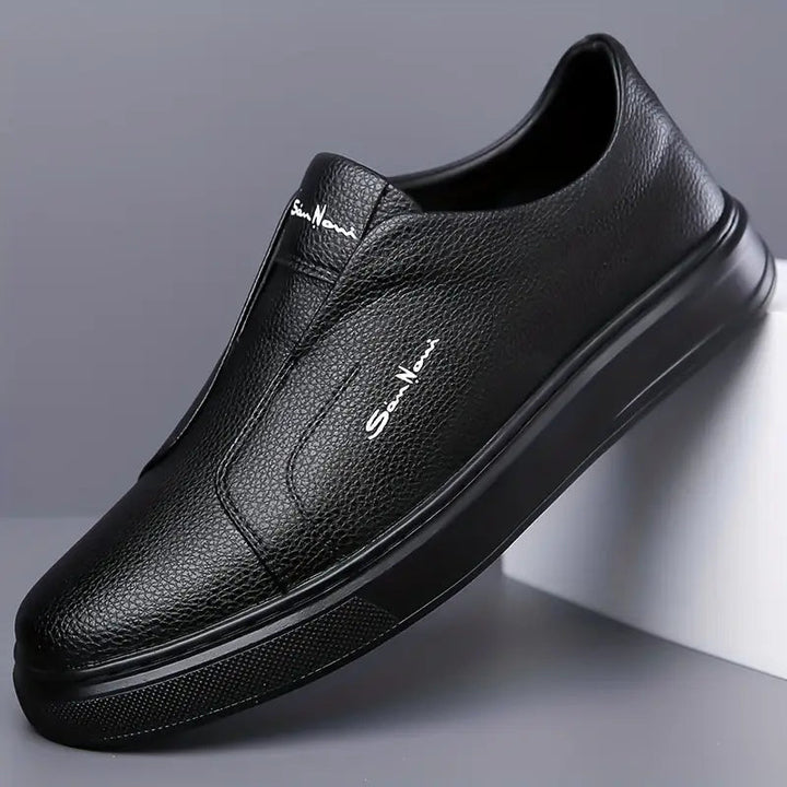 Chaussures en Cuir Slip-On pour Hommes – Confort Élégant, Taille 40 à 46, Semelle Antidérapante 10