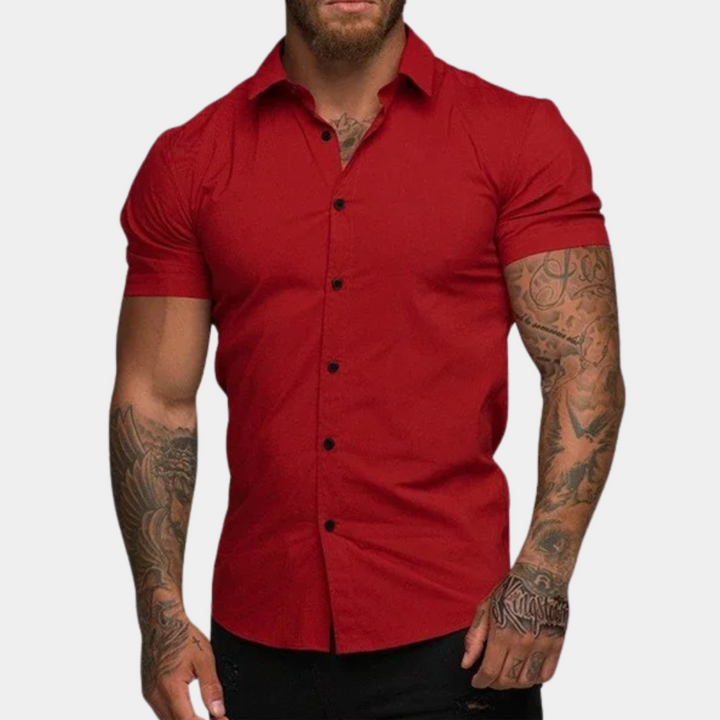 Chemise Blanche à Manches Courtes pour Homme – Élégante et Confortable, Disponible en Plusieurs Tailles et Couleurs 4