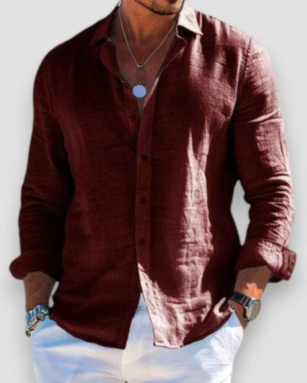 Chemise Casual pour Homme en Lin Premium – Confort et Élégance au Quotidien 10