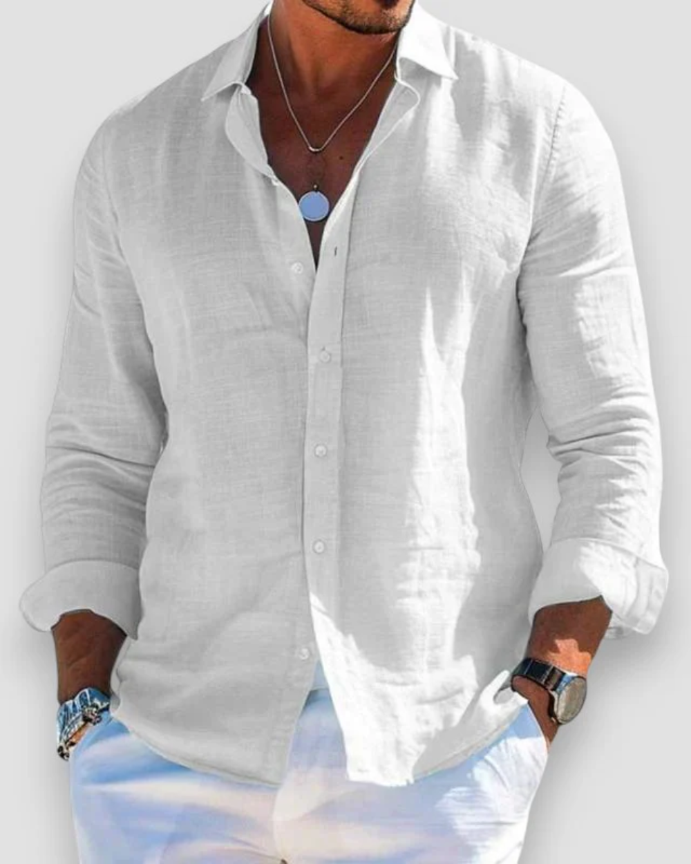 Chemise Casual pour Homme en Lin Premium – Confort et Élégance au Quotidien 2