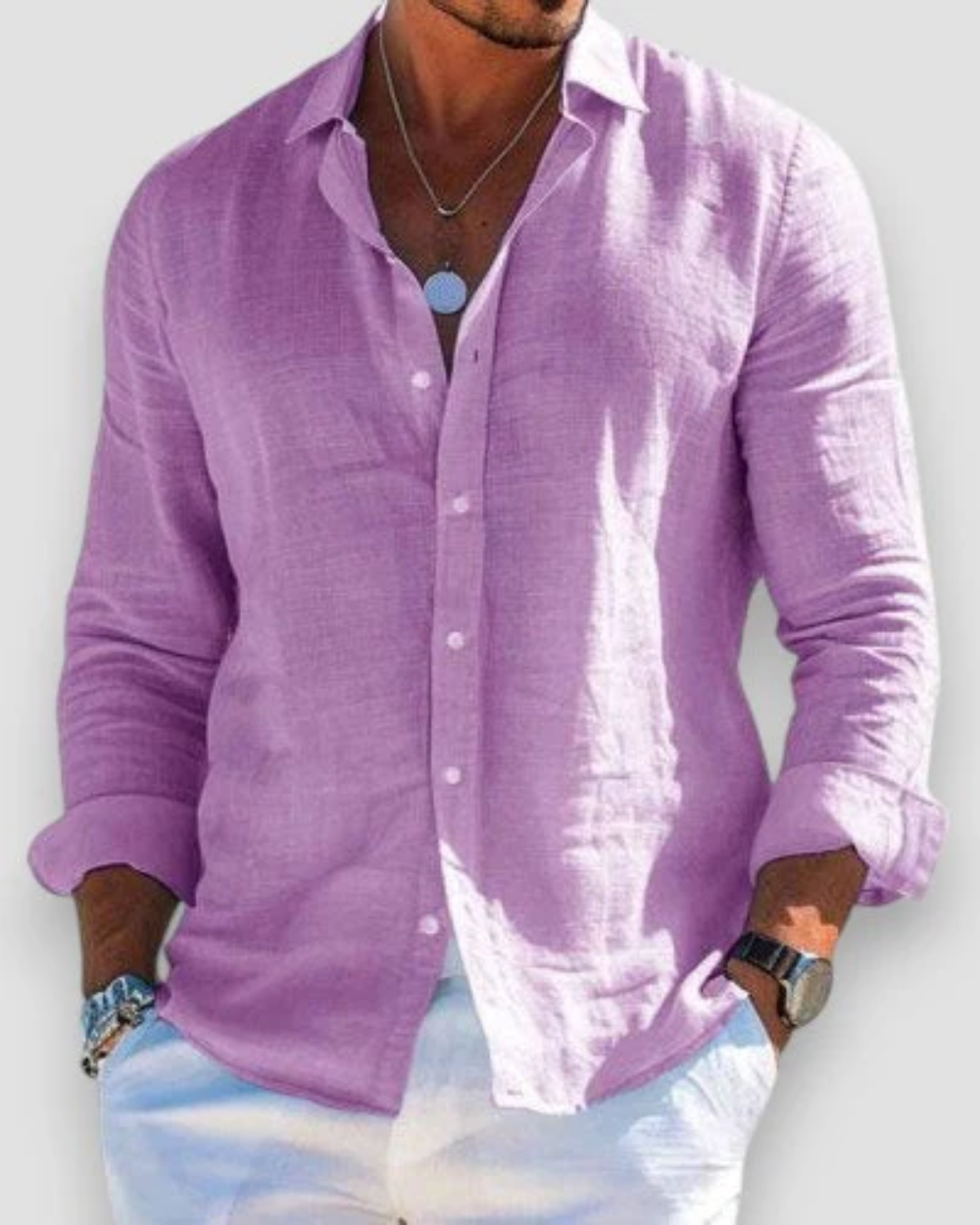 Chemise Casual pour Homme en Lin Premium – Confort et Élégance au Quotidien 5