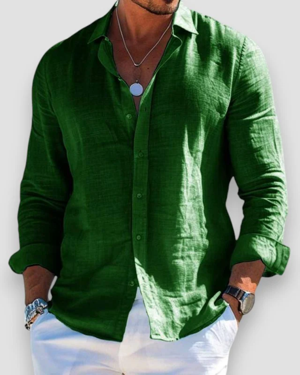 Chemise Casual pour Homme en Lin Premium – Confort et Élégance au Quotidien 7
