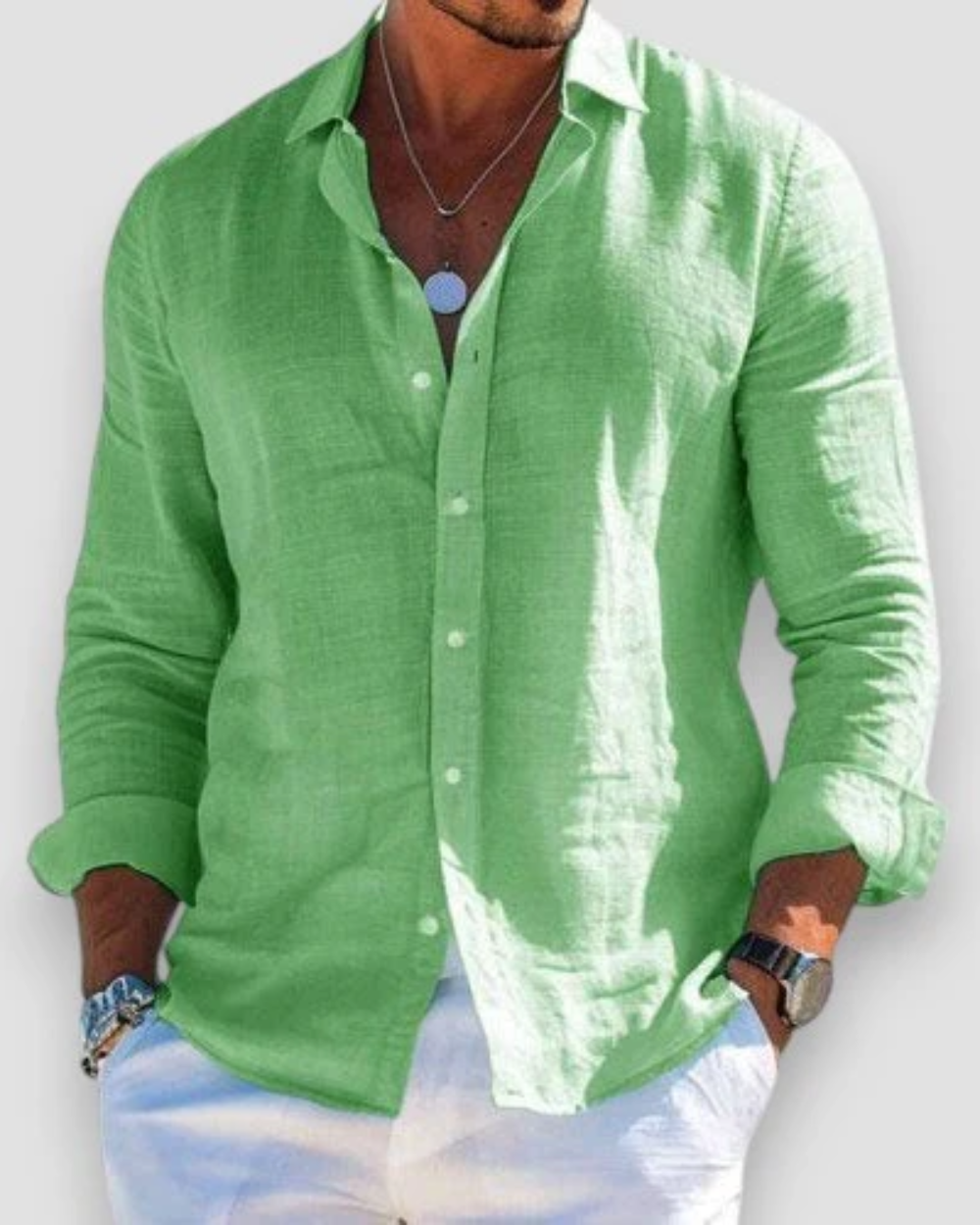 Chemise Casual pour Homme en Lin Premium – Confort et Élégance au Quotidien 9