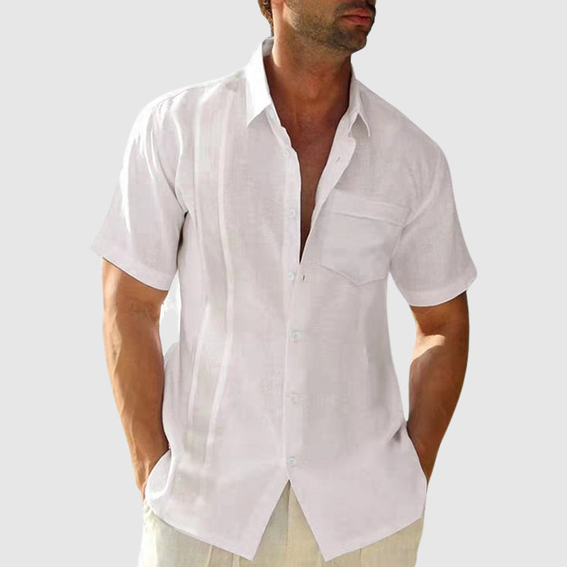 Chemise Femme en Lin Relaxée à Manches Courtes – Confort Respirant et Élégance 2