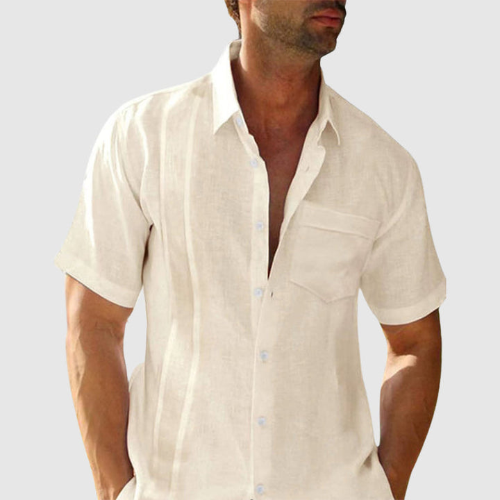 Chemise Femme en Lin Relaxée à Manches Courtes – Confort Respirant et Élégance 4