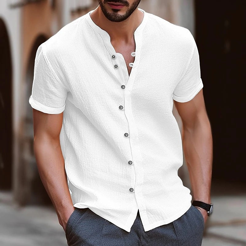 Chemise Homme Beige Taille M Coton Décontractée 1