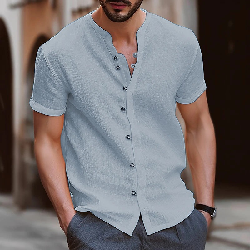 Chemise Homme Beige Taille M Coton Décontractée 3
