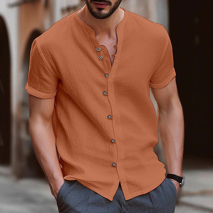 Chemise Homme Beige Taille M Coton Décontractée 4