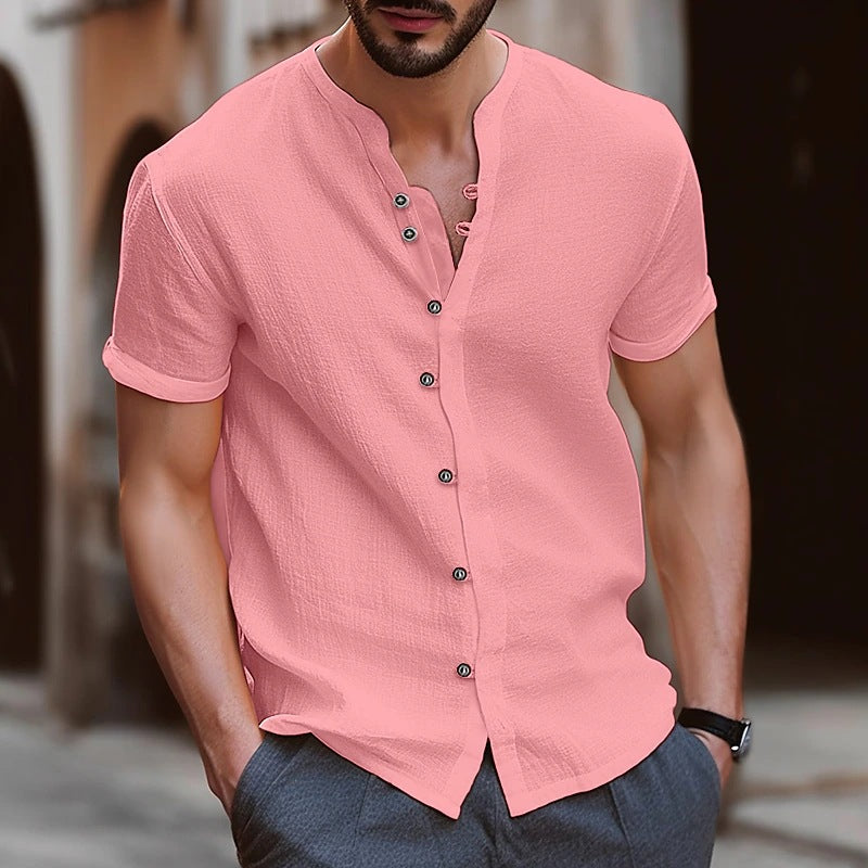 Chemise Homme Beige Taille M Coton Décontractée 6