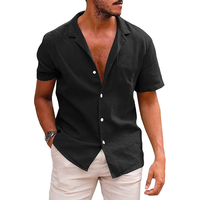 Chemise Homme Blanche Manche Courte Taille M Lin 2