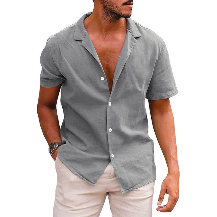 Chemise Homme Blanche Manche Courte Taille M Lin 4