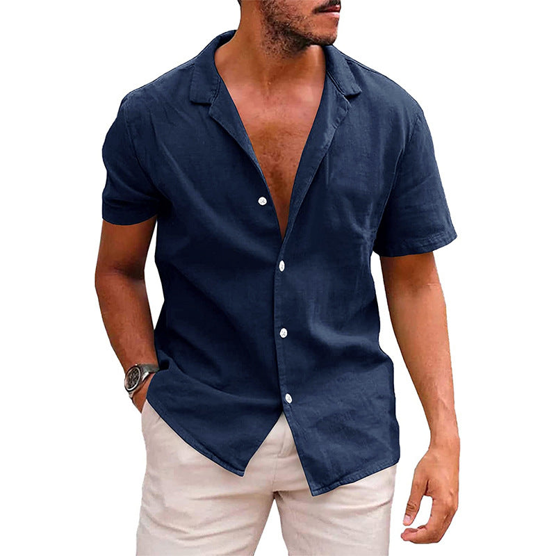 Chemise Homme Blanche Manche Courte Taille M Lin 5