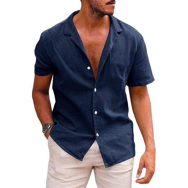 Chemise Homme Blanche Manche Courte Taille M Lin 5