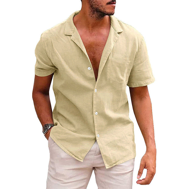 Chemise Homme Blanche Manche Courte Taille M Lin 6